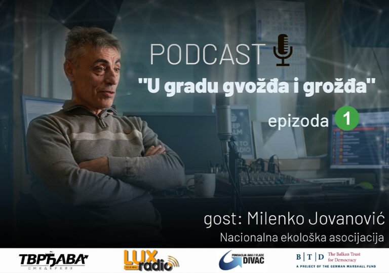 Read more about the article Podcast – U GRADU GVOŽĐA I GROŽĐA #1 – gost: Milenko Jovanović