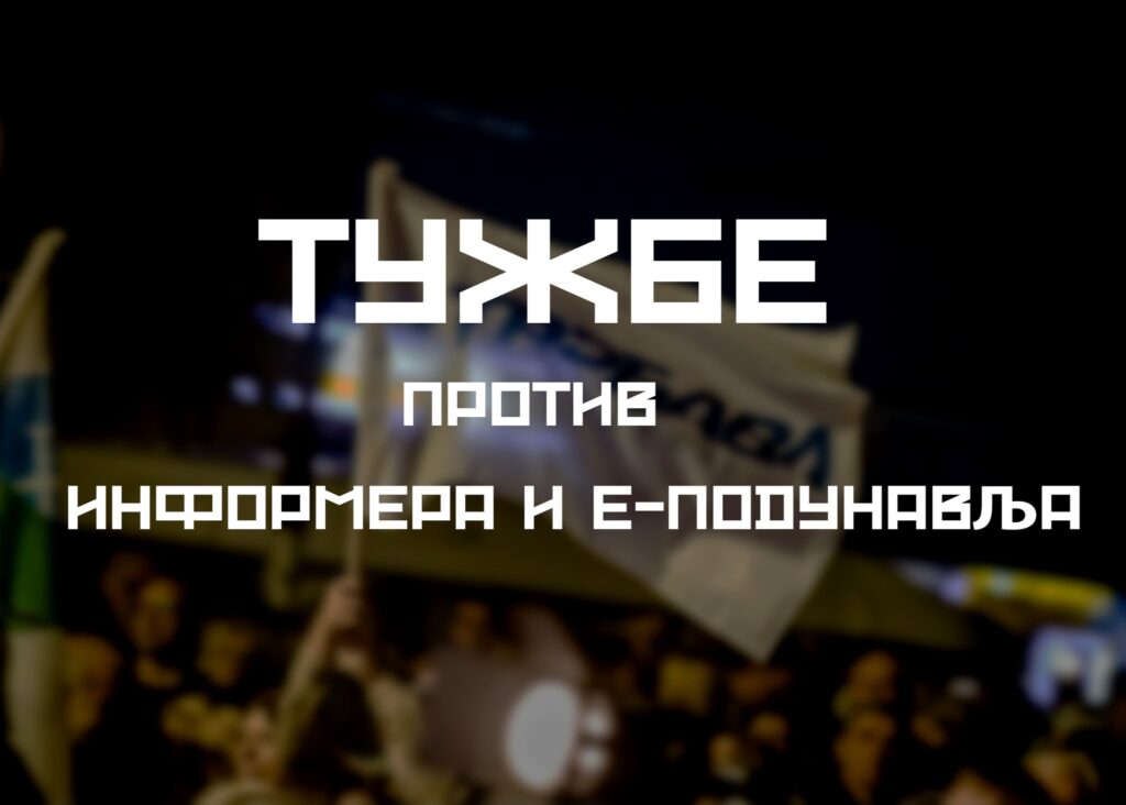 Pokret Tvrđava podneo tužbe protiv režimskih tabloida